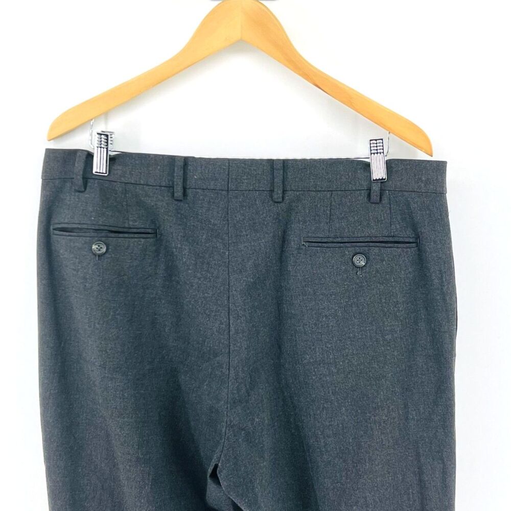 Lauren Ralph Lauren Dress Pants Mens 36x31 Gray Plaid Flat Front Wool Trousers - Picture 11 of 11